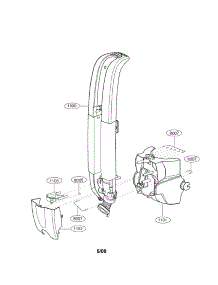Handle Parts parts for Kenmore Vacuum 721.37060700 (72137060700, 721 37060700) from AppliancePartsPros.com