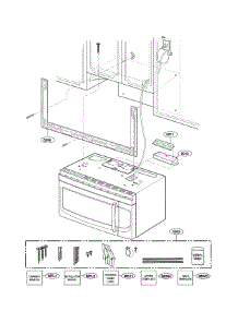 Installation Parts parts for Lg Microwave LMVH1750SW/00 from AppliancePartsPros.com