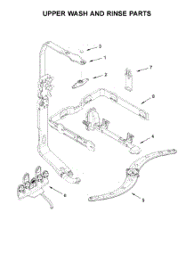 Upper Wash And Rinse Parts parts for Kenmore Dishwasher 665.14819N612 (66514819N612, 665 14819N612) from AppliancePartsPros.com