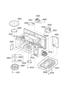 Interior Fig 1 parts for Lg Microwave LMV2083SW/00 from AppliancePartsPros.com