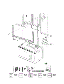 Installation Parts parts for Lg Microwave LMV2015SB/00 from AppliancePartsPros.com