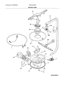 Motor & Pump parts for Frigidaire Dishwasher FFBD2406ND0B from AppliancePartsPros.com