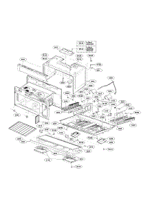 Oven Cavity Parts parts for Lg Microwave LMH2016SW/00 from AppliancePartsPros.com