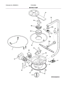 Motor & Pump parts for Frigidaire Dishwasher FGID2466QW6A from AppliancePartsPros.com