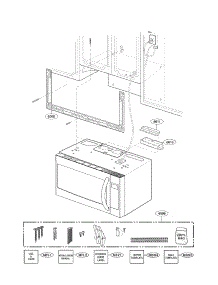 Installation Parts parts for Lg Microwave LMVH1711ST/00 from AppliancePartsPros.com