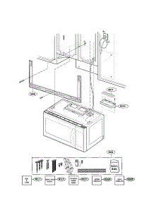 Installation Part parts for Lg Microwave LMV2015ST/00 from AppliancePartsPros.com