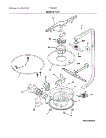 Motor & Pump parts for Frigidaire Dishwasher FFBD2408NW9C from AppliancePartsPros.com