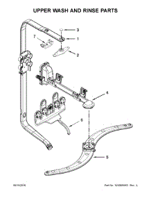 Upper Wash And Rinse Parts parts for Kenmore Dishwasher 665.14743N512 (66514743N512, 665 14743N512) from AppliancePartsPros.com