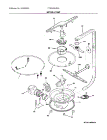 Motor & Pump parts for Frigidaire Dishwasher FFBD2406ND0A from AppliancePartsPros.com