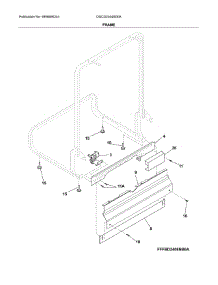 Frame parts for Frigidaire Dishwasher DGCD2444SD0A from AppliancePartsPros.com