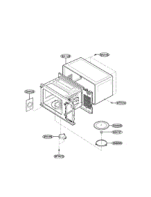 Oven Cavity Parts parts for Lg Microwave LTM9000ST-01 from AppliancePartsPros.com