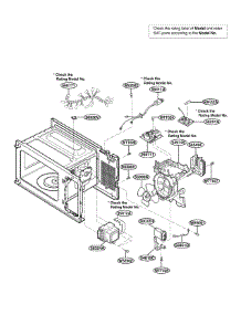 Oevn Interior Parts(Ii) parts for Lg Microwave LTM9000ST-01 from AppliancePartsPros.com