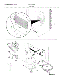 System parts for Frigidaire Freestanding Freezer LFFH17F3QWE from AppliancePartsPros.com
