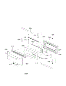 Upper Door Parts parts for Lg Range LDG3037ST/00 from AppliancePartsPros.com
