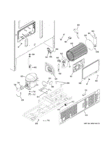 Machine Compartment parts for Ge Refrigerator PFE28PMKKES from AppliancePartsPros.com