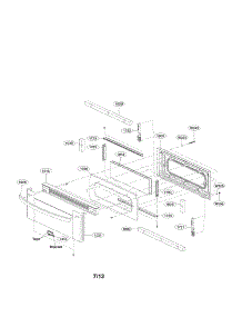 Upper Door Parts parts for Lg Range LDG3036ST/00 from AppliancePartsPros.com