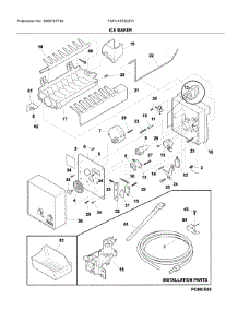 Ice Maker parts for Frigidaire Freestanding Freezer FGFU19F6QFD from AppliancePartsPros.com