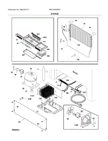 System parts for Frigidaire Freestanding Freezer FPFU19F8RFE from AppliancePartsPros.com