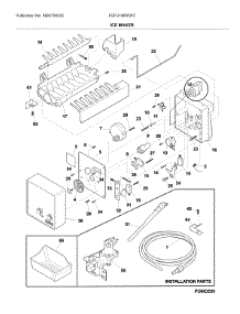 Ice Maker parts for Frigidaire Freestanding Freezer FGFU19F6QFC from AppliancePartsPros.com