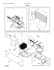System parts for Frigidaire Freestanding Freezer FPFU19F8RFD from AppliancePartsPros.com