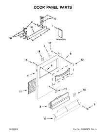 Door Panel Parts parts for Kenmore Dishwasher 665.14823N511 (66514823N511, 665 14823N511) from AppliancePartsPros.com