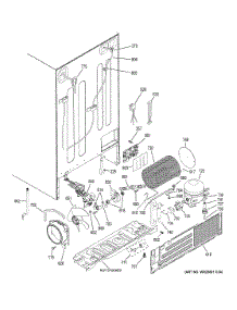 Machine Compartment parts for Ge Refrigerator XSS23GGKBCBB from AppliancePartsPros.com