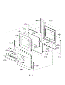 Door Parts parts for Lg Range LRG3091SB/00 from AppliancePartsPros.com