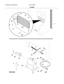 System parts for Frigidaire Freestanding Freezer FGVU17F8QFB from AppliancePartsPros.com