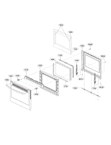 Door Parts parts for Lg Range LRG4113ST/00 from AppliancePartsPros.com