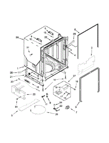 Tub And Frame Parts parts for Kenmore Dishwasher 665.14812N610 (66514812N610, 665 14812N610) from AppliancePartsPros.com