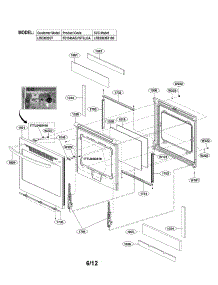Door Parts parts for Lg Range LRE3023ST/00 from AppliancePartsPros.com