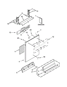 Door Panel Parts parts for Kenmore Dishwasher 665.14819N610 (66514819N610, 665 14819N610) from AppliancePartsPros.com