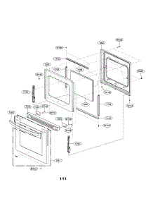 Door Parts parts for Lg Range LRG3093ST/00 from AppliancePartsPros.com