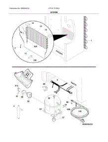 System parts for Frigidaire Freestanding Freezer CFFH17F1RW2 from AppliancePartsPros.com