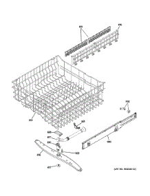 Upper Rack Assembly parts for Ge Dishwasher GDWT768V55SS from AppliancePartsPros.com