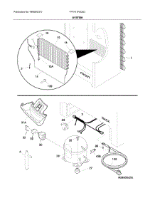 System parts for Frigidaire Freestanding Freezer FFFH17F4QW2 from AppliancePartsPros.com