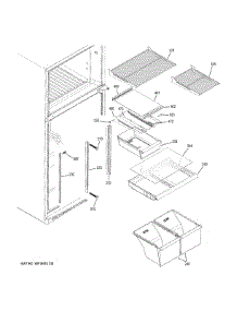 Fresh Food Shelves parts for Ge Refrigerator GIE18ETHRRBB from AppliancePartsPros.com