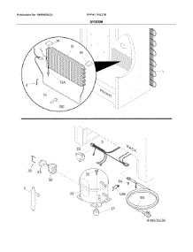 System parts for Frigidaire Freestanding Freezer FFFH17F4QTB from AppliancePartsPros.com