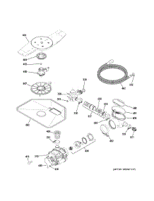 Motor-Pump Mechanism parts for Ge Dishwasher GDWT106V55WW from AppliancePartsPros.com