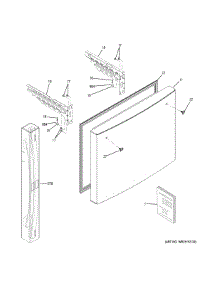 Freezer Door parts for Ge Refrigerator GDE21ESKGRSS from AppliancePartsPros.com