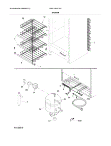 System parts for Frigidaire Freestanding Freezer FFFU14M1QWJ from AppliancePartsPros.com