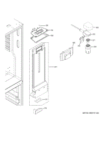 Fresh Food Section parts for Ge Refrigerator GDE21ESKFRSS from AppliancePartsPros.com
