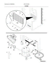 System parts for Frigidaire Freestanding Freezer LFFH17F3QWD from AppliancePartsPros.com