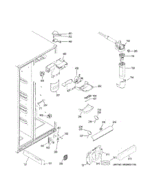Fresh Food Section parts for Ge Refrigerator GZS22DSJKFSS from AppliancePartsPros.com
