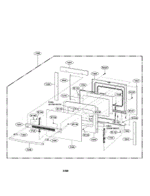 Door Parts parts for Lg Range LRE30451SW/03 from AppliancePartsPros.com