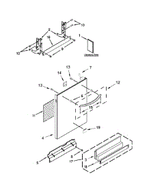 Door Panel Parts parts for Kenmore Dishwasher 665.14833N510 (66514833N510, 665 14833N510) from AppliancePartsPros.com