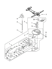 Pump, Washarm And Motor Parts parts for Kenmore Dishwasher 665.14833N510 (66514833N510, 665 14833N510) from AppliancePartsPros.com