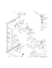 Fresh Food Section parts for Ge Refrigerator GSE25HMHKHES from AppliancePartsPros.com