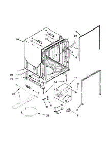 Tub And Frame Parts parts for Kenmore Dishwasher 665.14752N510 (66514752N510, 665 14752N510) from AppliancePartsPros.com