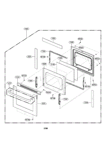 Door Parts parts for Lg Range LRE30955ST/00 from AppliancePartsPros.com